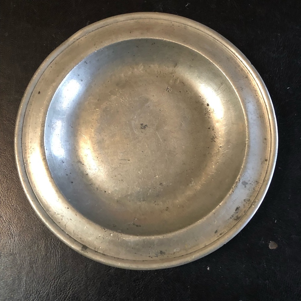 Antique Pewter Plate